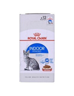 Comida para gato Royal Canin Indoor Sterilized Carne 12 x 85 g