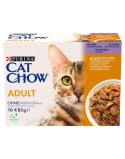 Comida para gato Purina Cat Chow Adult 1+ Cordero 10 x 85 g