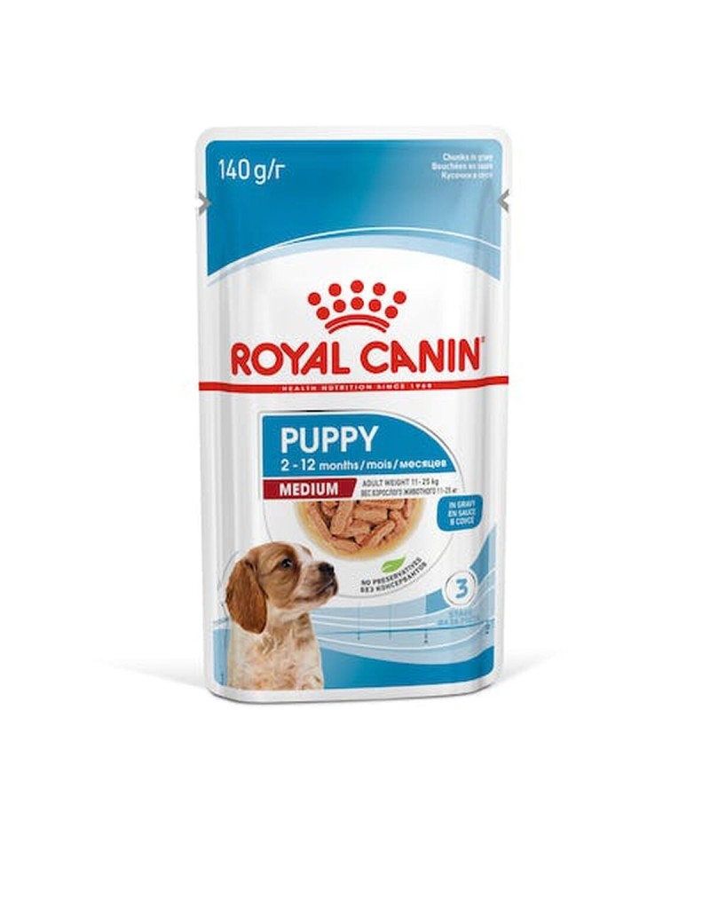Comida húmeda Royal Canin Medium Puppy Pollo 10 x 140 g