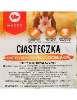 Snack para Perros Maced Cookies Hueso Menta Carne 1 kg