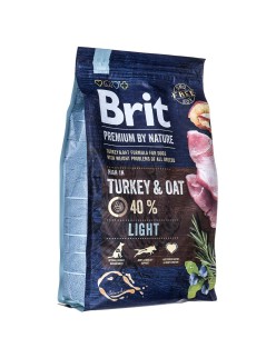 Futter Brit Premium by Nature Light Erwachsener Truthahn 3 Kg