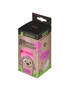 Saco de resíduos Starch Bag 961810 Cor de Rosa (120 Peças)