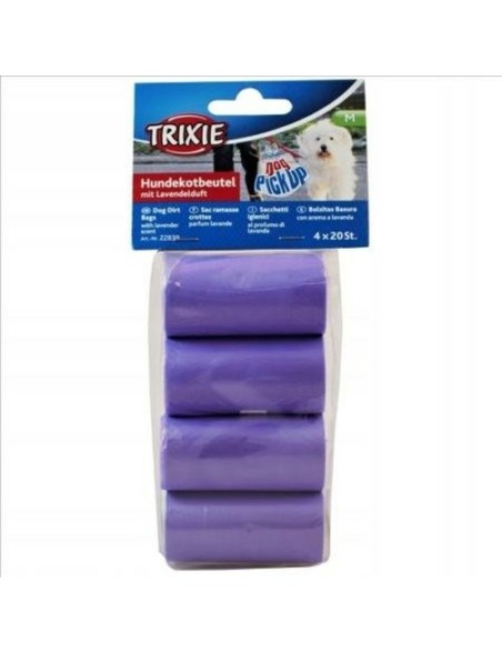 Bolsa de residuos Trixie 22839 Morado Púrpura Plástico (80 Piezas)