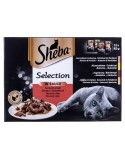 Katzenfutter Sheba Selection in Sauce Huhn Truthahn Rindfleisch Lamm 85 g