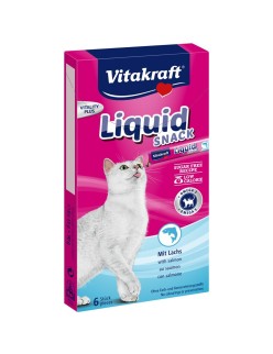 Snack para Gatos Vitakraft Liquid Snack Salmon Pollo Pescado Cerdo 90 g