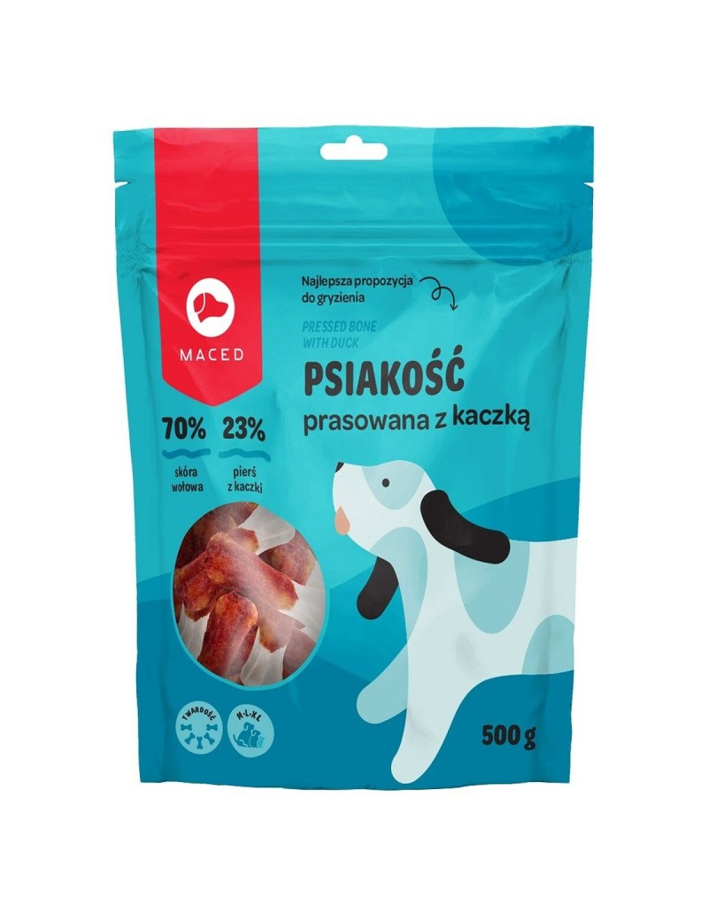 Hundesnack Maced MACED Pressed bone with duck - masticable para perros - 500g Ente 500 g