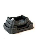 Pet bed GO GIFT XXL Graphite 90 x 16 x 76 cm