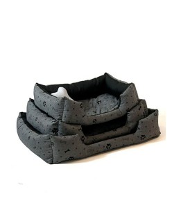 Pet bed GO GIFT XXL Graphite 90 x 16 x 76 cm