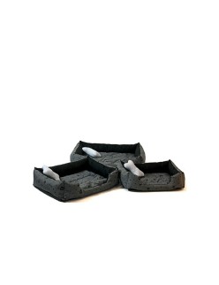 Pet bed GO GIFT XXL Graphite 90 x 16 x 76 cm