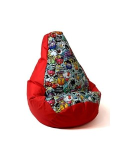 Puff GO GIFT Rojo 140 x 100 cm Pera