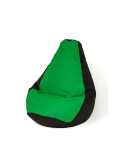 Puff GO GIFT Negro Verde 130 x 90 cm Pera