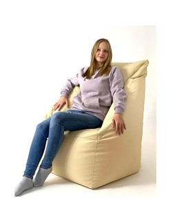 Puff GO GIFT Crema Oxford tejido antidesgarros