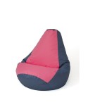 Puff GO GIFT Gris Rosa 105 x 80 cm Pera