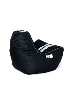 Puff GO GIFT Blanco Negro Oxford tejido antidesgarros 140 x 100 x 100 cm 140 x 100 cm