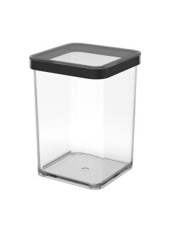 Container-Eimer Rotho Schwarz Durchsichtig