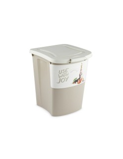 Cubo contenedor Rotho Beige Plástico