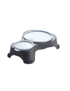 Dog Feeder Rotho Anthracite Plastic