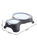 Dog Feeder Rotho Anthracite Plastic