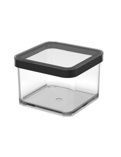 Secchio contenitore Rotho Nero Trasparente Plastica