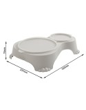 Ciotola per cani Rotho Grigio Plastica