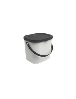 Secchio contenitore Rotho Bianco Plastica riciclata
