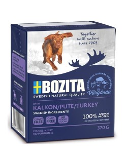 Nassfutter Bozita Trozos en gelatina Pavo Huhn Truthahn Rindfleisch 370 g