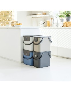 Recipiente Rotho Albula Azul 25 L Retangular