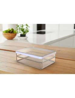 Recipiente Conservador de Alimentos Rotho Rondo Loft Blanco Transparente 850 ml