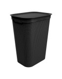 Cesto per i Panni Rotho Brisen Nero 50 L Plastica