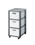 Étagère Rotho Country Blanc Anthracite Plastique