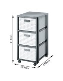 Regal Rotho Country Weiß Anthrazit Kunststoff