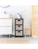 Étagère Rotho Country Blanc Anthracite Plastique