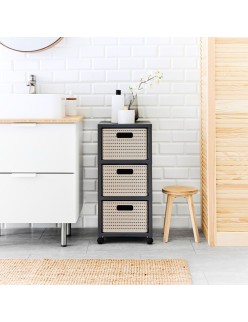 Regal Rotho Country Weiß Anthrazit Kunststoff