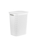 Cesto per i Panni Rotho Brisen Bianco 50 L Plastica