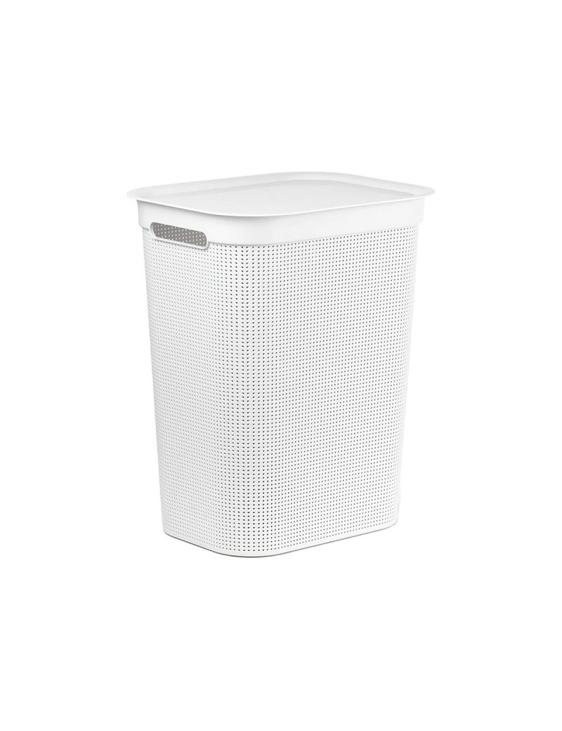 Cesto per i Panni Rotho Brisen Bianco 50 L Plastica