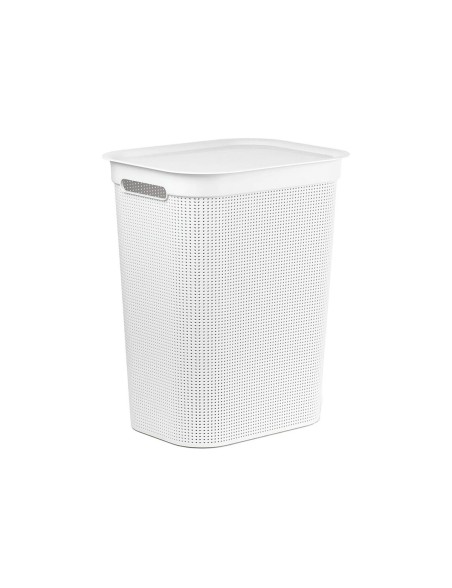 Cesto per i Panni Rotho Brisen Bianco 50 L Plastica