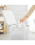 Cesto per i Panni Rotho Brisen Bianco 50 L Plastica