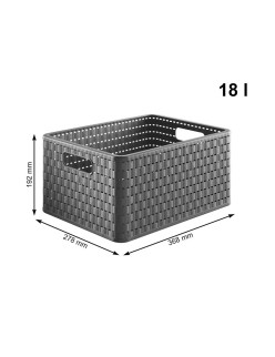 Shelves Rotho Country Anthracite polypropylene Plastic