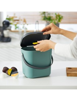 Recipiente contenedor Rotho Albula Verde oscuro 6 L Rectangular