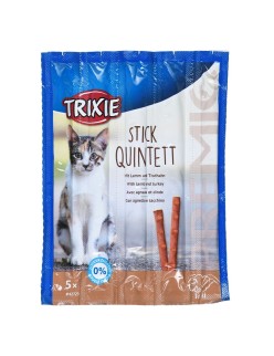 Collation pour Chat Trixie   5 x 5 g Saumon Dinde Agneau Foie Oiseaux