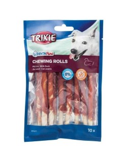 Hundesnack Trixie Denta Fun Duck Chewing Rolls Ente 80 g