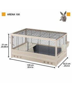 Jaula Ferplast 12 kg Acrílico Madera Metal Plástico 100 x 51 x 116,5 cm