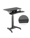 Bureau MacLean MC-835 Noir Acier