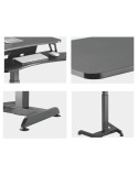 Bureau MacLean MC-835 Noir Acier