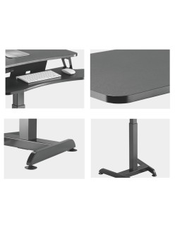 Bureau MacLean MC-835 Noir Acier