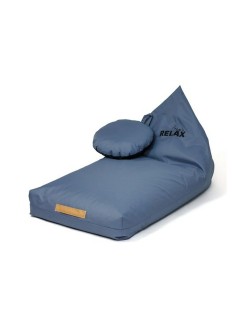 Puff GO GIFT Grau Oxford tejido antidesgarros