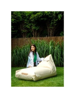 Pouffe GO GIFT Beige Oxford tejido antidesgarros