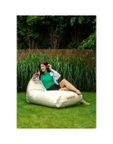 Pouffe GO GIFT Beige Oxford tejido antidesgarros