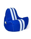 Puff GO GIFT Azul Blanco Oxford tejido antidesgarros 140 x 100 x 100 cm 140 x 100 cm