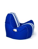 Puff GO GIFT Azul Blanco Oxford tejido antidesgarros 140 x 100 x 100 cm 140 x 100 cm